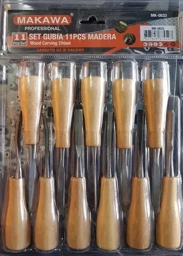 SET DE 11 GUBIAS PARA MADERA. MAKAWA - 1