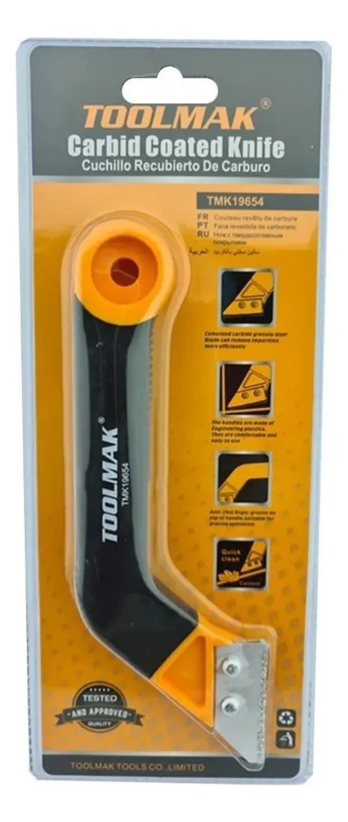 RASPADOR ESPATULA REMOVEDOR DE FRAGUE CARBURO TOOLMAK - 1