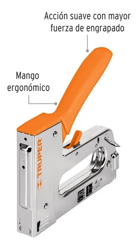 TRUPER ET-50 ENGRAPADORA Y CLAVADORA USO PESADO CON 1000 GRAPAS - 2