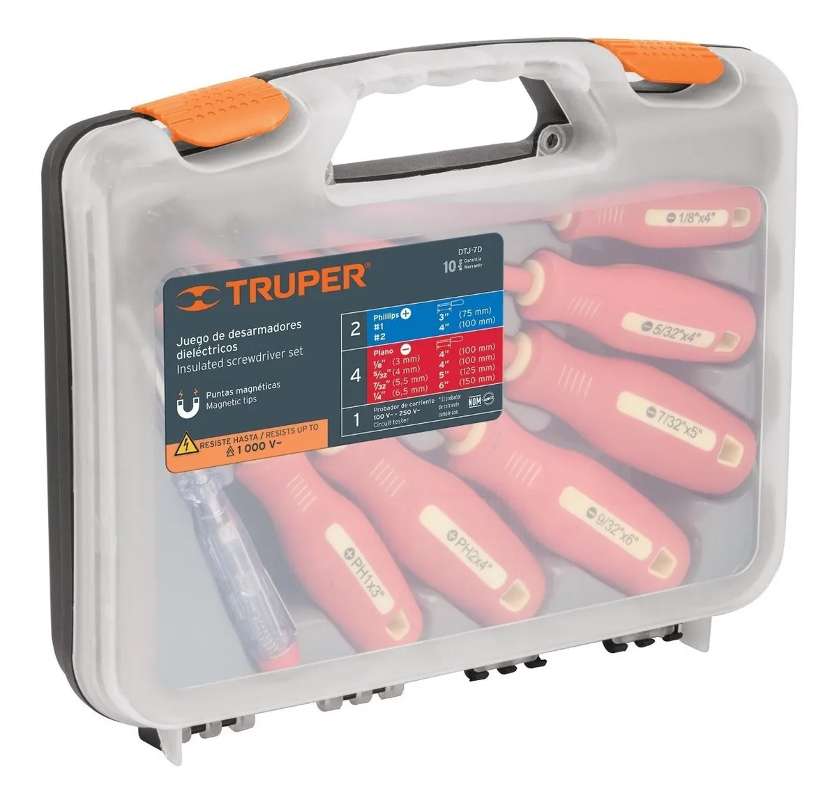ATORNILLADOR TRUPER AISLADO JUEGO. 7 PIEZAS DTJ-7D - 3