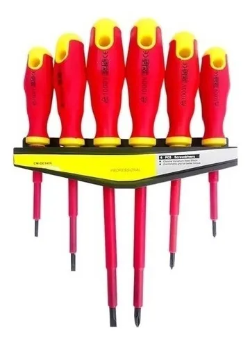 JUEGO DESTORNILLADOR P/ELECTRICISTA AISLADOS 6PCS TN0317 - 2