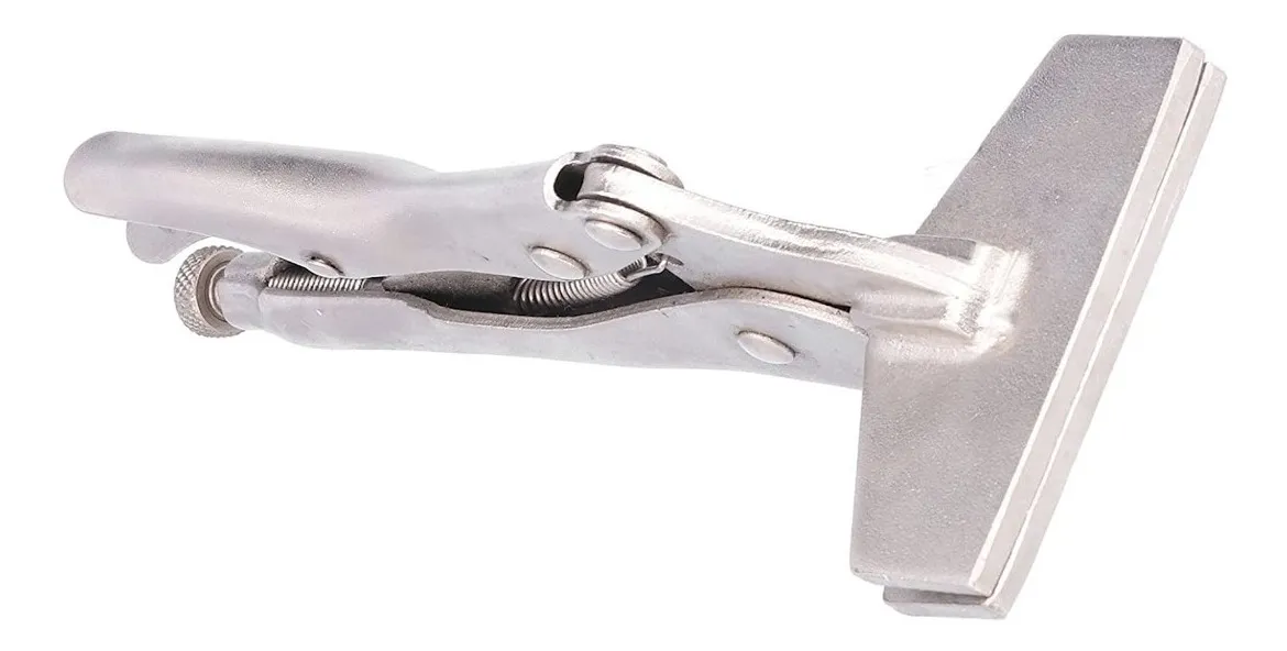 ALICATE HOJALATERO CAIMAN 10 BOCA PATO PLANO PINZA PRESION - 1