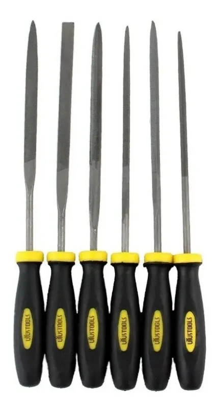 SET DE LIMAS JUNIOR 6'' UYUSTOOLS M/BICOLOR 6 PIEZAS - 2