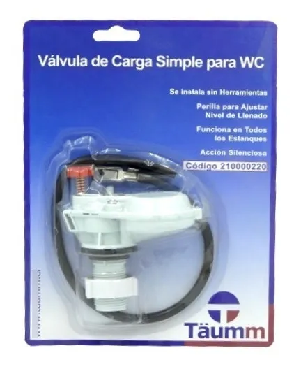 VÁLVULA DE CARGA SILENCIOSA SIMPLE PARA WC - 2