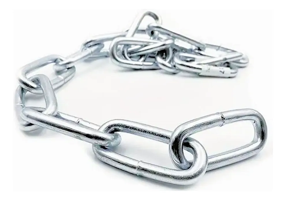 CADENA GALVANIZADA 3 METROS ESLABON 4 MM COLOR PLATA - 1