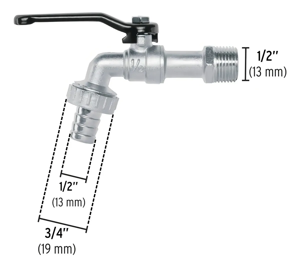 LLAVE PASO JARDIN 1/2 PRETUL - 3