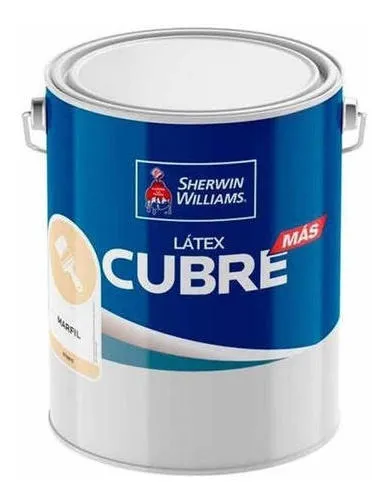 PINTURA LATEX SHERWIN WILLIAMS CUBREMAS BLANCO GALÓN - 1