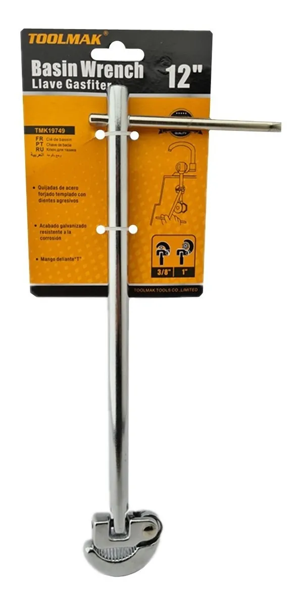 LLAVE GASFITER 12 PULGADAS TOOLMAK - 1