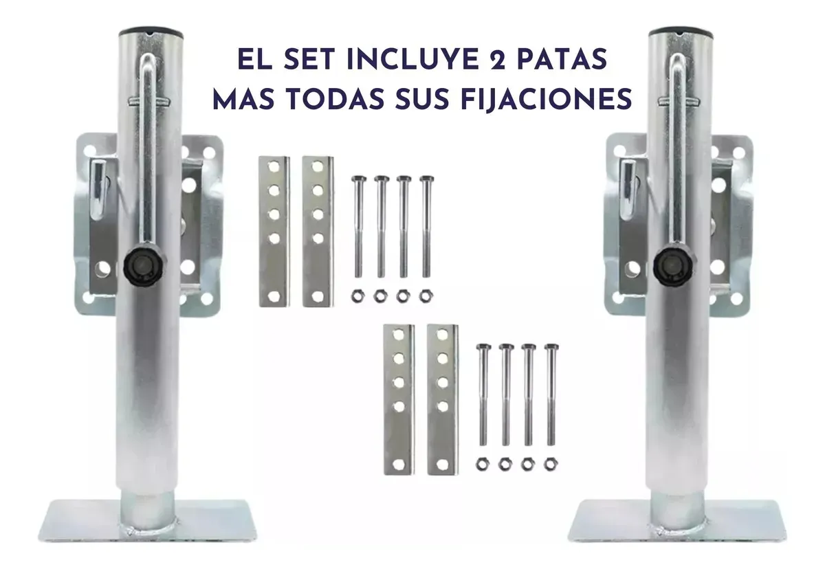 PATA ESTABILIZADORA FIJA CARRO DE ARRASTRE FOOD TRUCK - 2