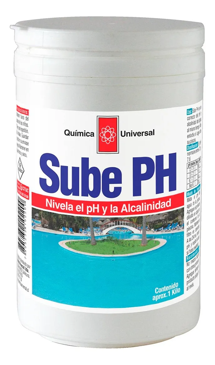 SUBE PH PARA PISCINAS 1 KG QUIMICA UNIVERSAL - 1