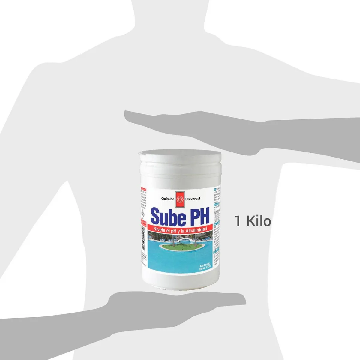 SUBE PH PARA PISCINAS 1 KG QUIMICA UNIVERSAL - 3