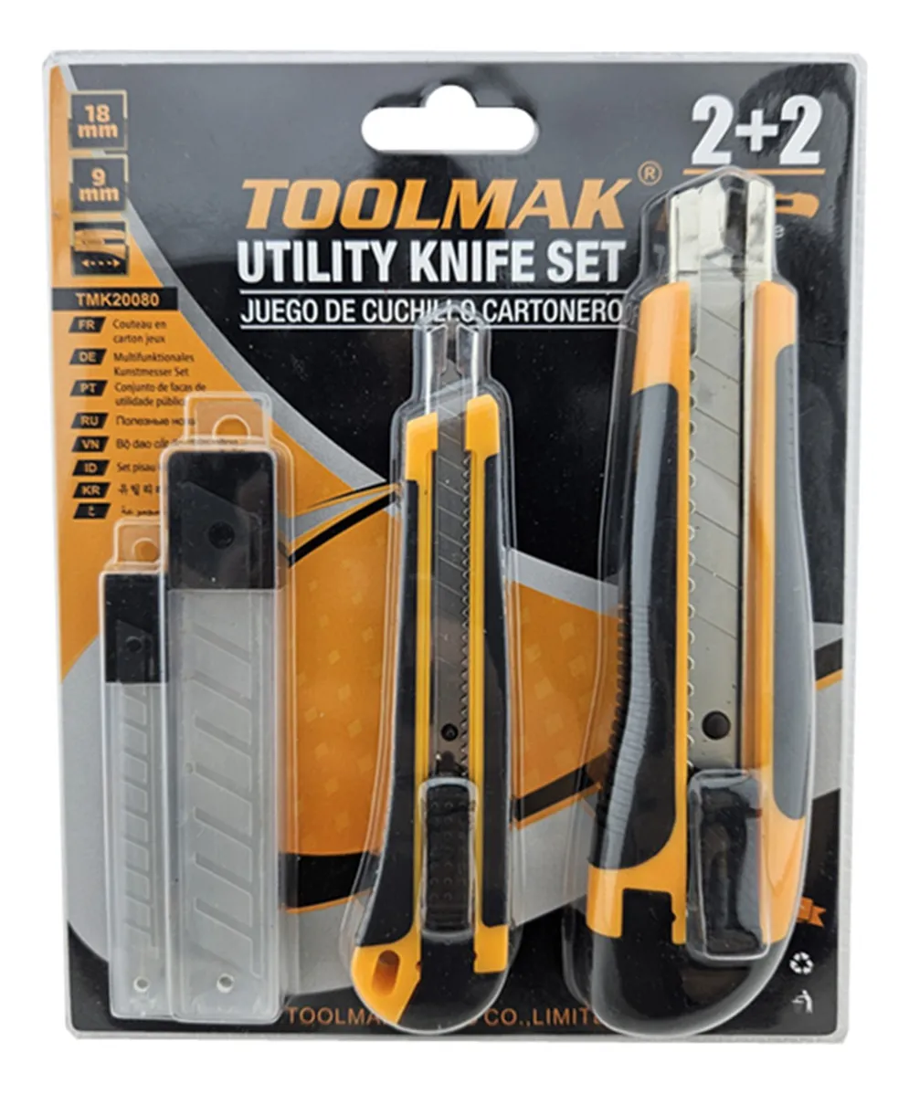 SET JGO CORTA CARTON CUCHILLO CARTONERO CUTTER TOOLMAK - 1