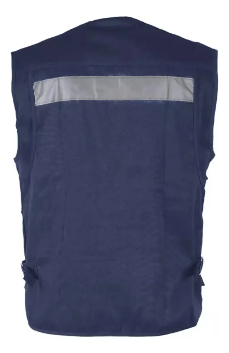 CHALECO GEÓLOGO POPLIN CON REFLECTANTES - 2