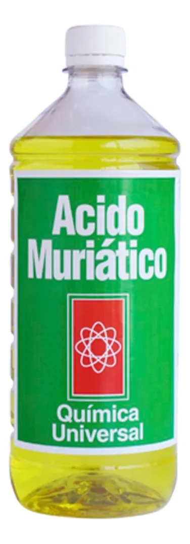 ÁCIDO MURIÁTICO 1 LITRO QUÍMICA UNIVERSAL - 1