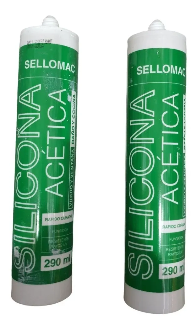2 SILICONAS BAÑO Y COCINA TRANSP 290ML + CALAFATERA UYUSTOOL - 3