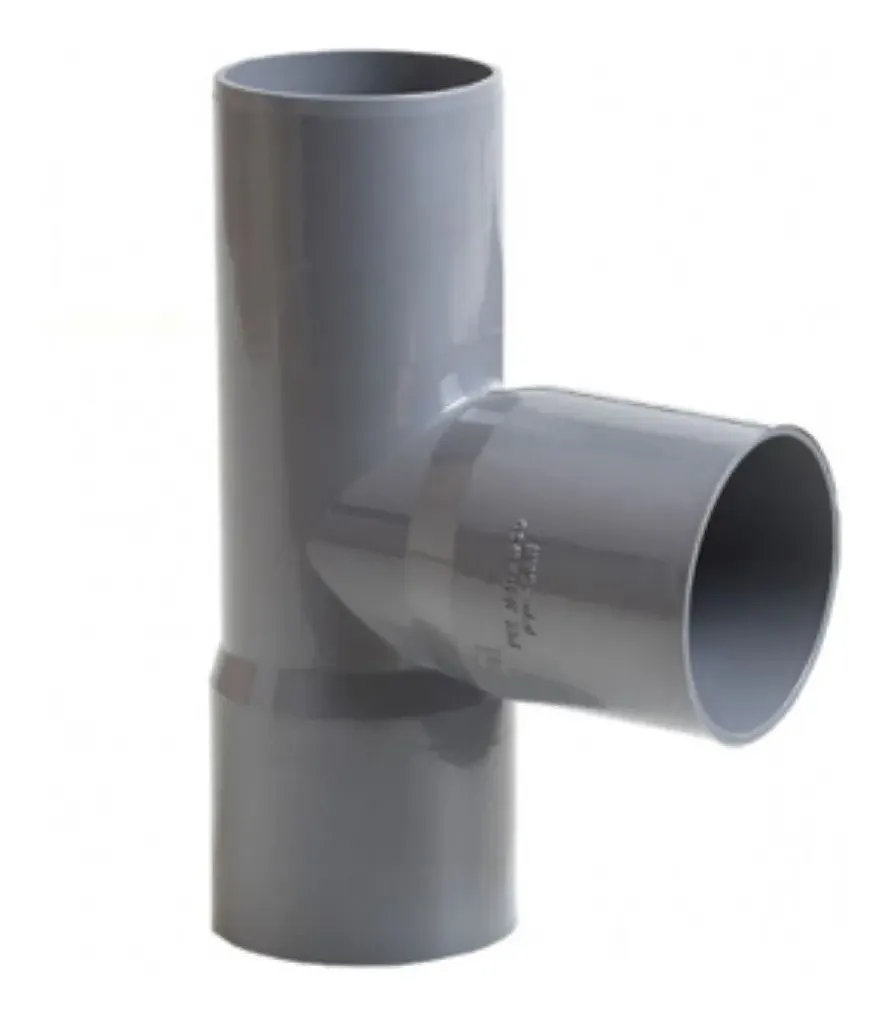 TEE PVC SANITARIO GRIS 50 PVC PACK 5 - 1