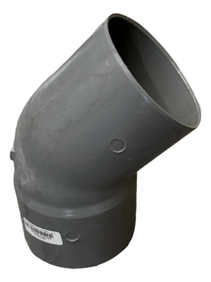 CODO 45° 110 MM PVC SANITARIO GRIS PACK 5 - 2