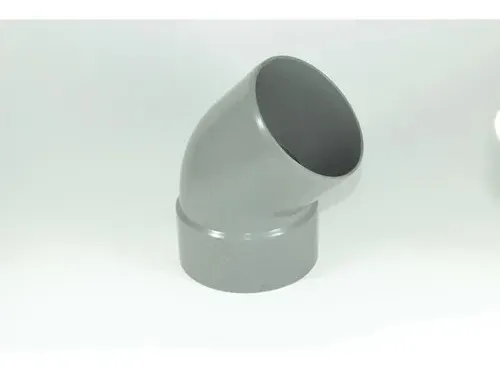 CODO 45° 110 MM PVC SANITARIO GRIS - 1