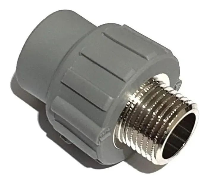 TERMINAL PPR 20X1/2 HE METALICA PACK 5 UND - 1