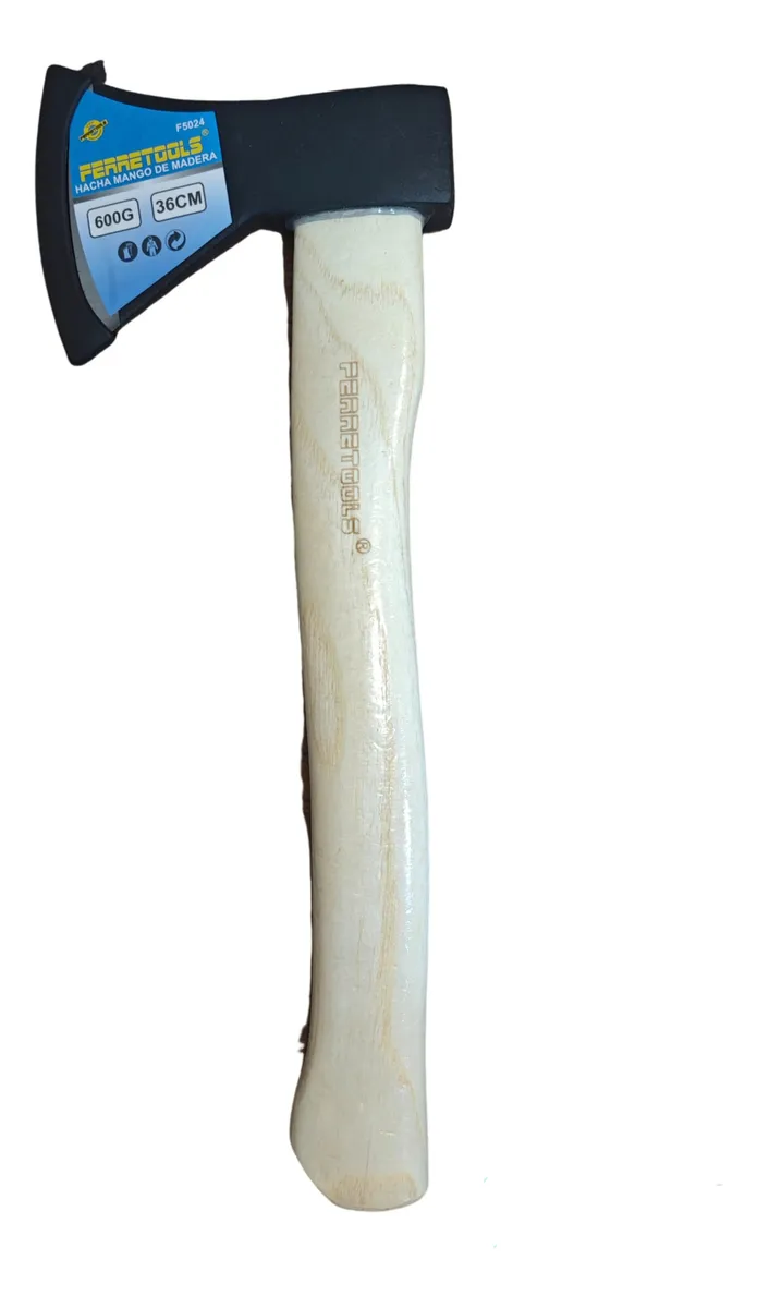 HACHA CASCO CON MANGO DE MADERA 600 KG - 1