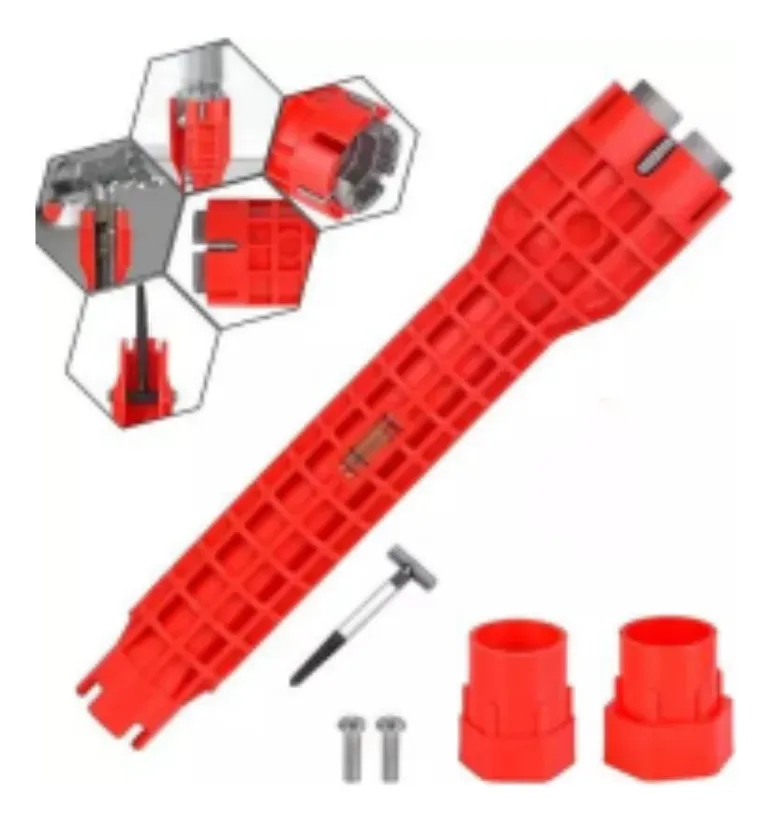 LLAVE AJUSTABLE GASFITERIA MULTI USO 14 EN 1 - 1