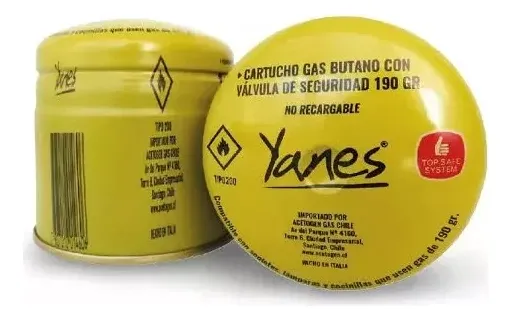 SOPLETE A GAS PLASTICO YANES M-160 VERDE + 2 CARTUCHOS 190GR - 2
