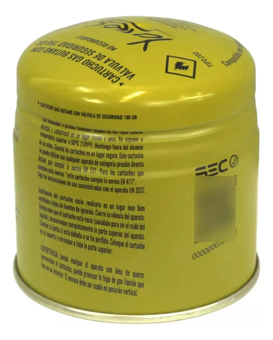 SOPLETE A GAS PLASTICO YANES M-160 VERDE + 2 CARTUCHOS 190GR - 4