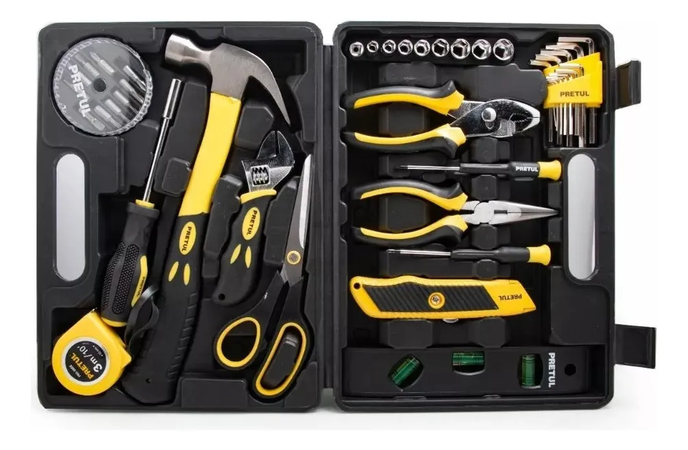 SET DE HERRAMIENTAS COMFORT GRIP, 42 PIEZAS, PRETUL - 2