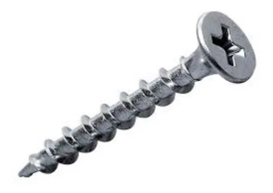 TORNILLO MADERA CRS ZINCADO 6 X 2 PULGADAS - 500 UNIDADES - 1