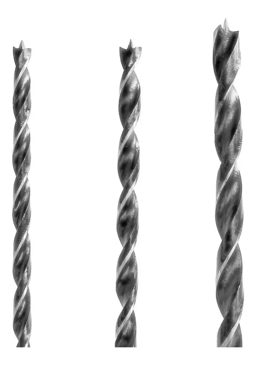 BROCA MADERA LARGA 3PCS 8 - 10 - 12MM X 30CM CARPINTERIA - 2
