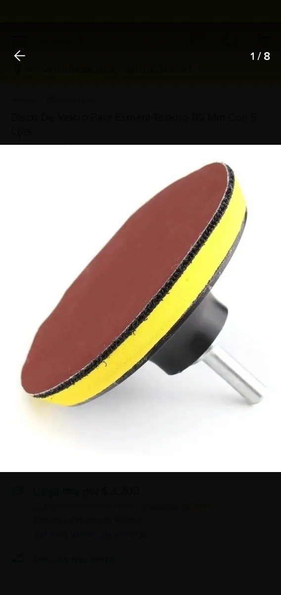 DISCO VELCRO 4 1/2 PARA ESMERIL Y TALADRO PACK 10 UND - 2