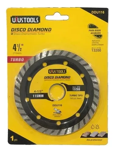 DISCO CERAMICA DIAMANTADO 4 1/2 TURBO - 1