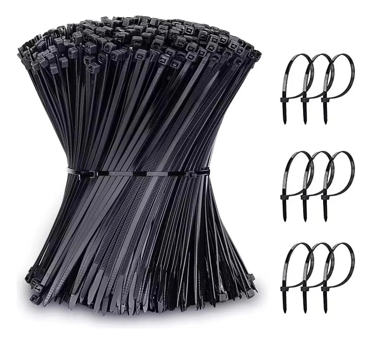 500 UNIDADES AMARRAS PLASTICAS 2.5MM X 150MM - 1