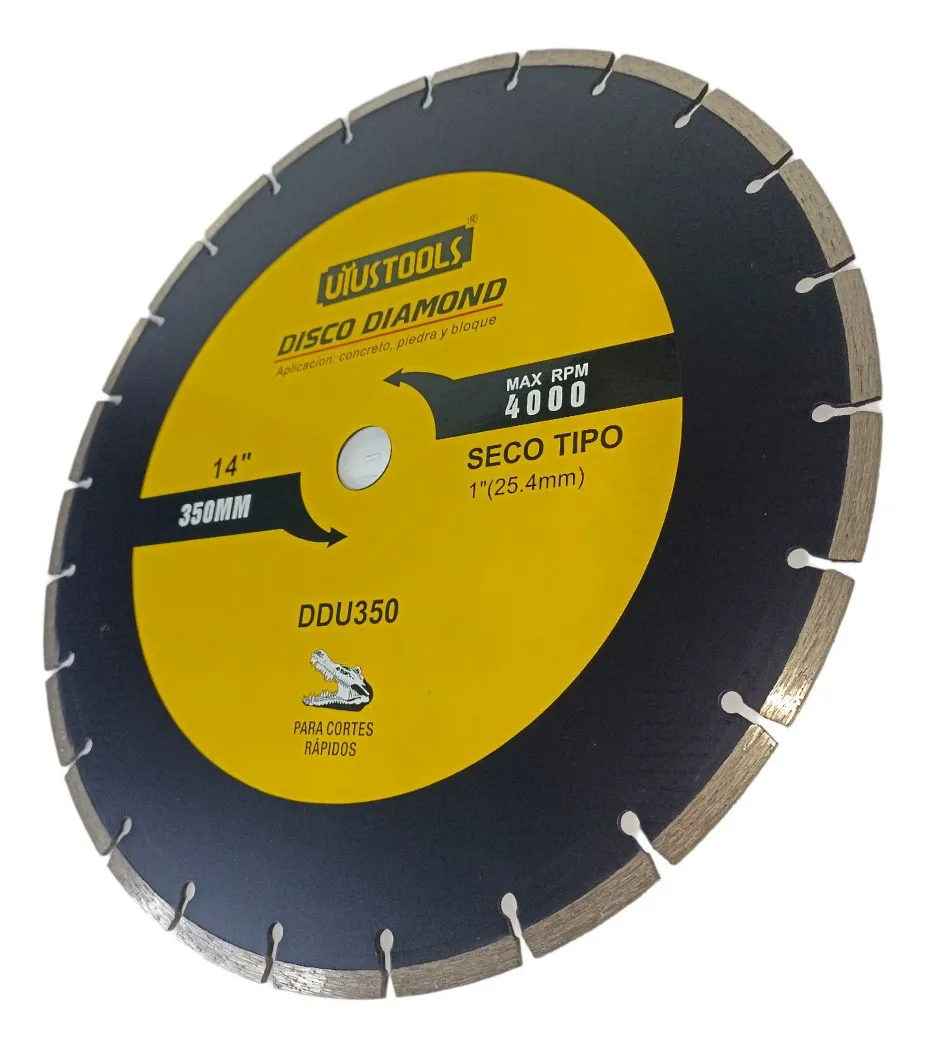 DISCO DIAMANTADO 14 PULGADAS 350MM SECO DDU350 UYUSTOOLS COL - 3