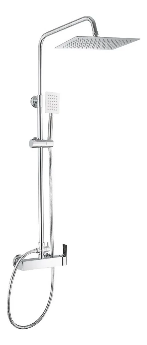 COLUMNA DUCHA RECTANGULAR CON MONOMANDO Y DUCHA TELEFONO - 1
