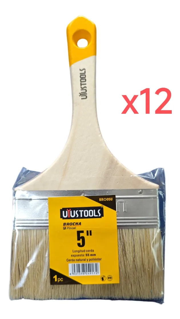 BROCHA 5 PULGADAS PACK 12 UND - 1