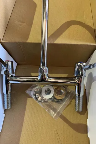 LLAVE LAVAPLATOS COMBINACION QUIROFANO ACCIONAR CON CODOS CO - 3