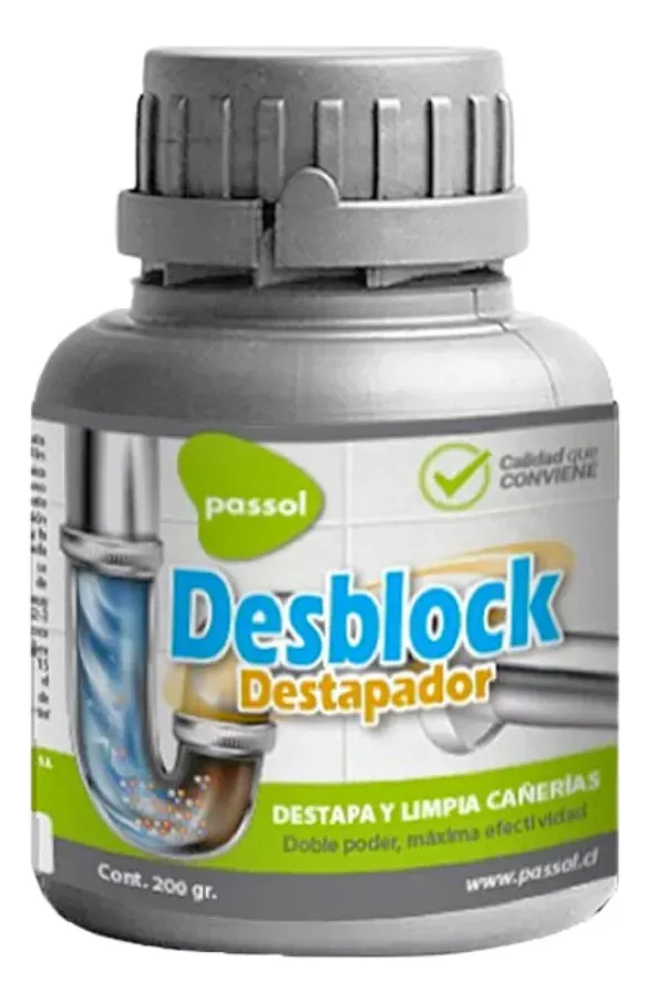 DESTAPADOR CAÑERIAS 200GR DESBLOCK PASSOL - 1