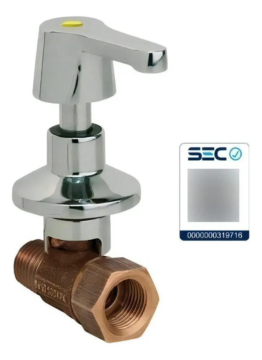 LLAVE DE PASO GAS ENCIMERA SERCOGAS CERTIFICADA - 2