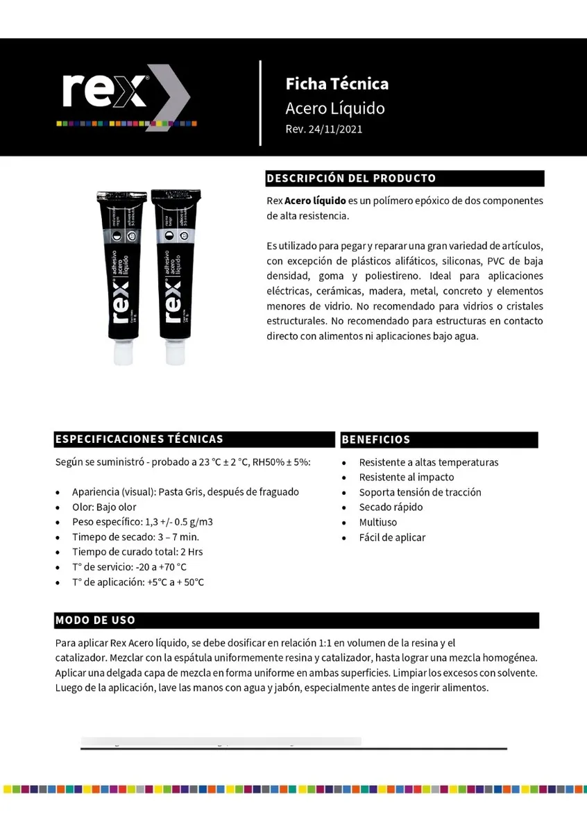 ACERO LIQUIDO GRIS REX 56GRS - 2
