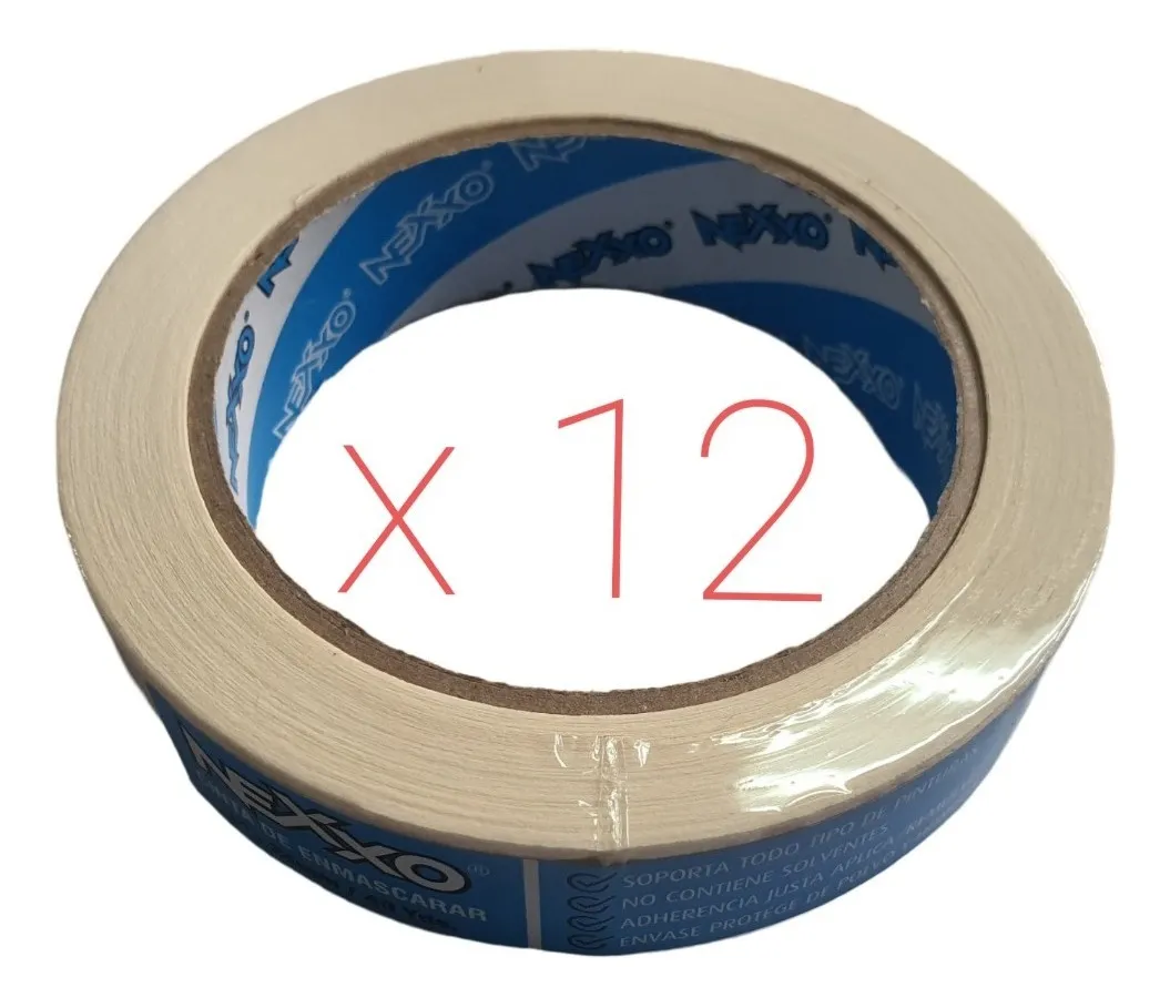 CINTA MASKING TAPE 24MM X 36M PACK 12 UNIDADES - 1