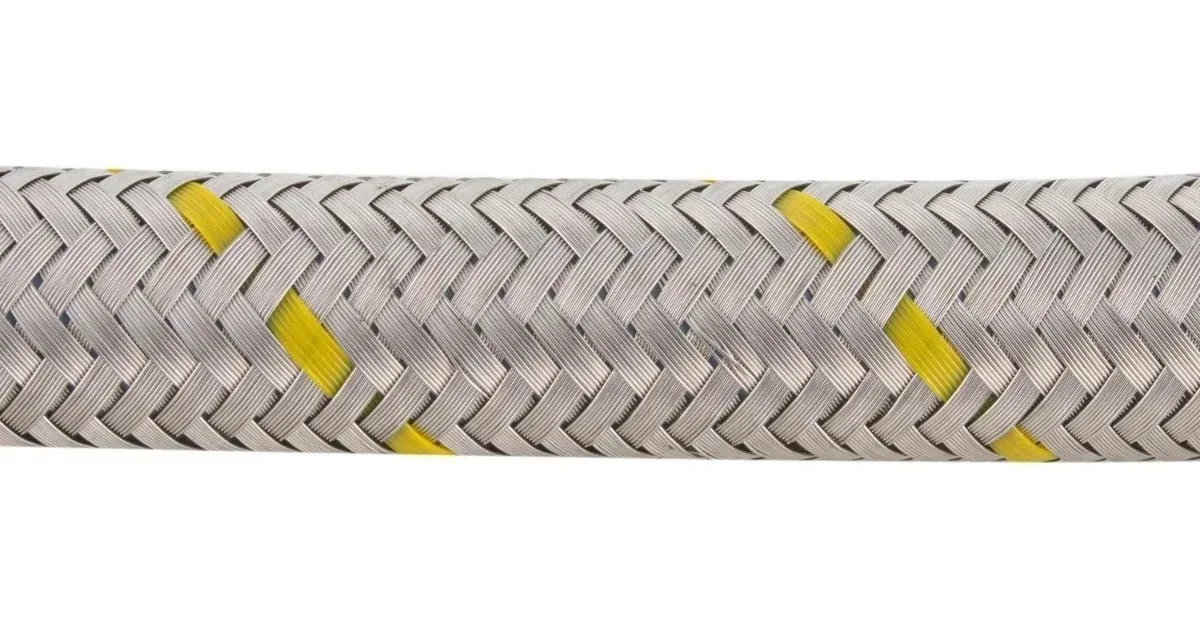 FLEXIBLE GAS 1/2 X 3/8 HI HI HILO IZQUIERDO 1 MT CERTIFICADA - 2