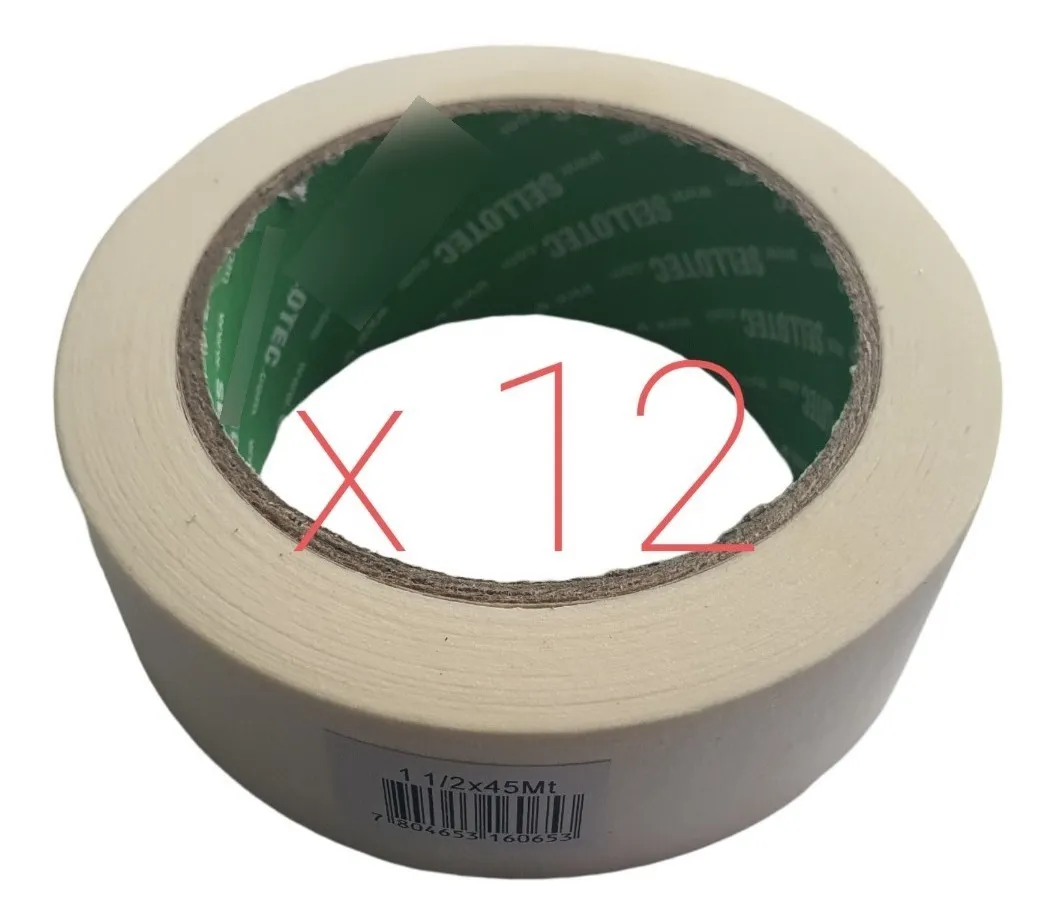 PACK 12 CINTA MASKING TAPE 36MM X 45M - 1