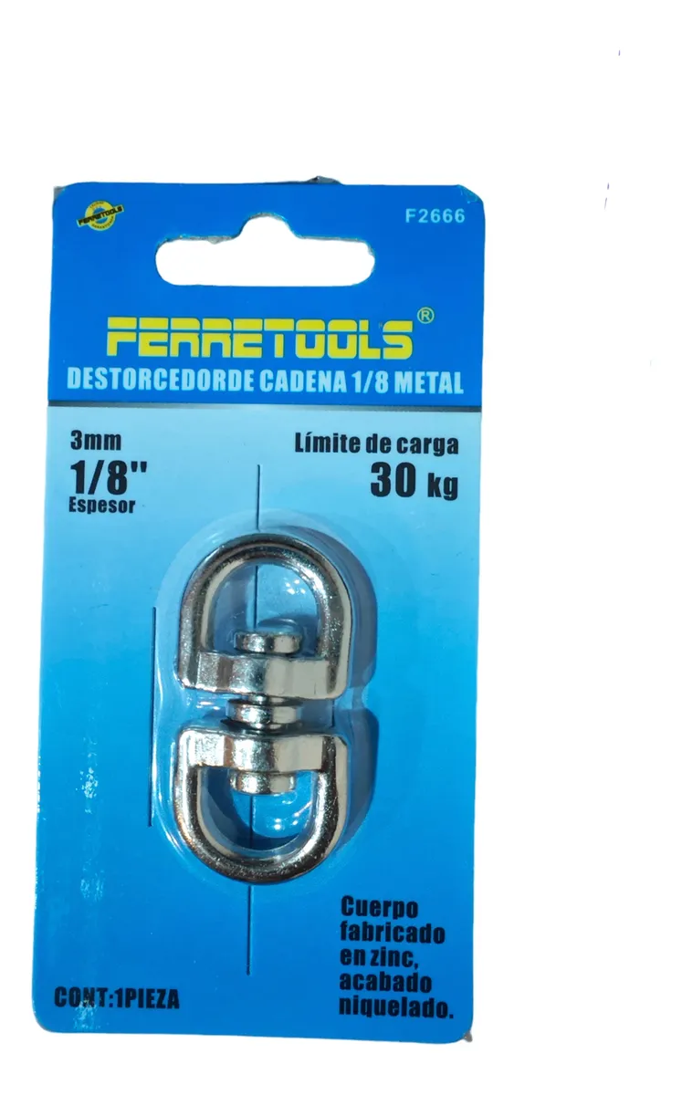 DESTORCEDOR ZINCADO OJO/OJO 12 UND 3MM - 1