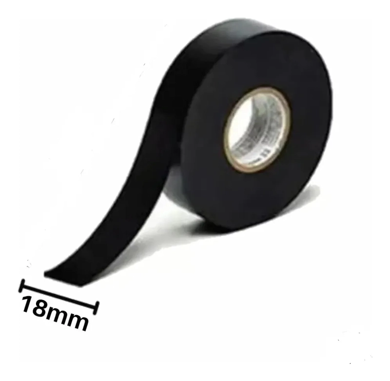 CINTA AISLANTE EN COLOR NEGRO 18MM X 10M EXTRA FUERTE/ RUNN COLOR NEG - 5