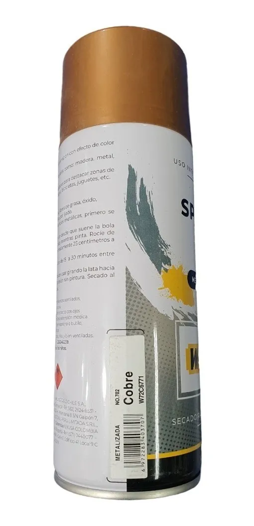 PINTURA SPRAY COBRE METALICO WALTEK 400 ML - 2