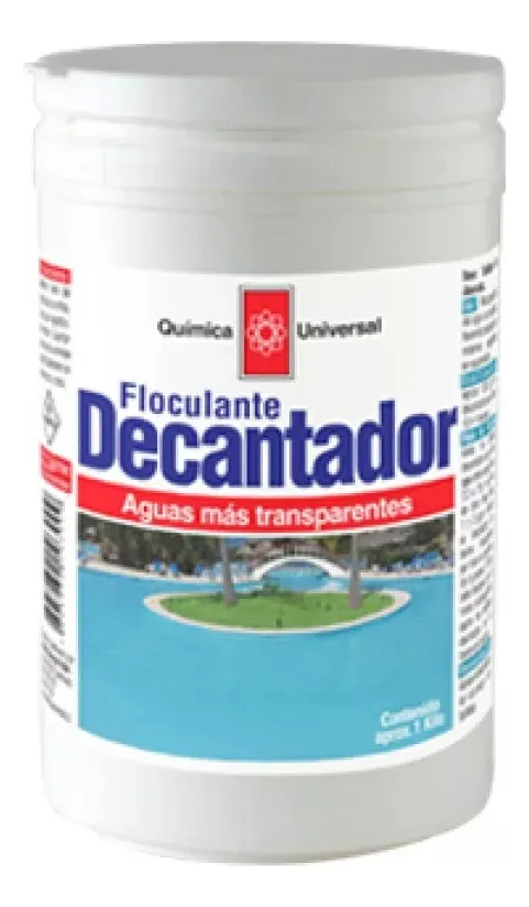 FLOCULANTE DECANTADOR 1 KG PARA PISCINAS QUIMICA UNIVERSAL - 1