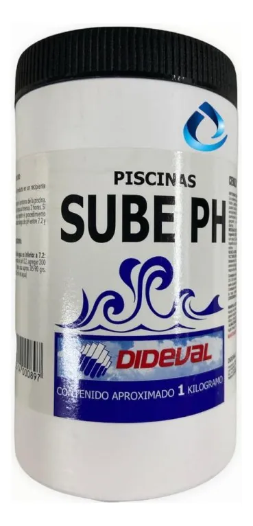 SUBE PH PARA PISCINA 1 KG CENIZA DE SODA DIDEVAL - 3