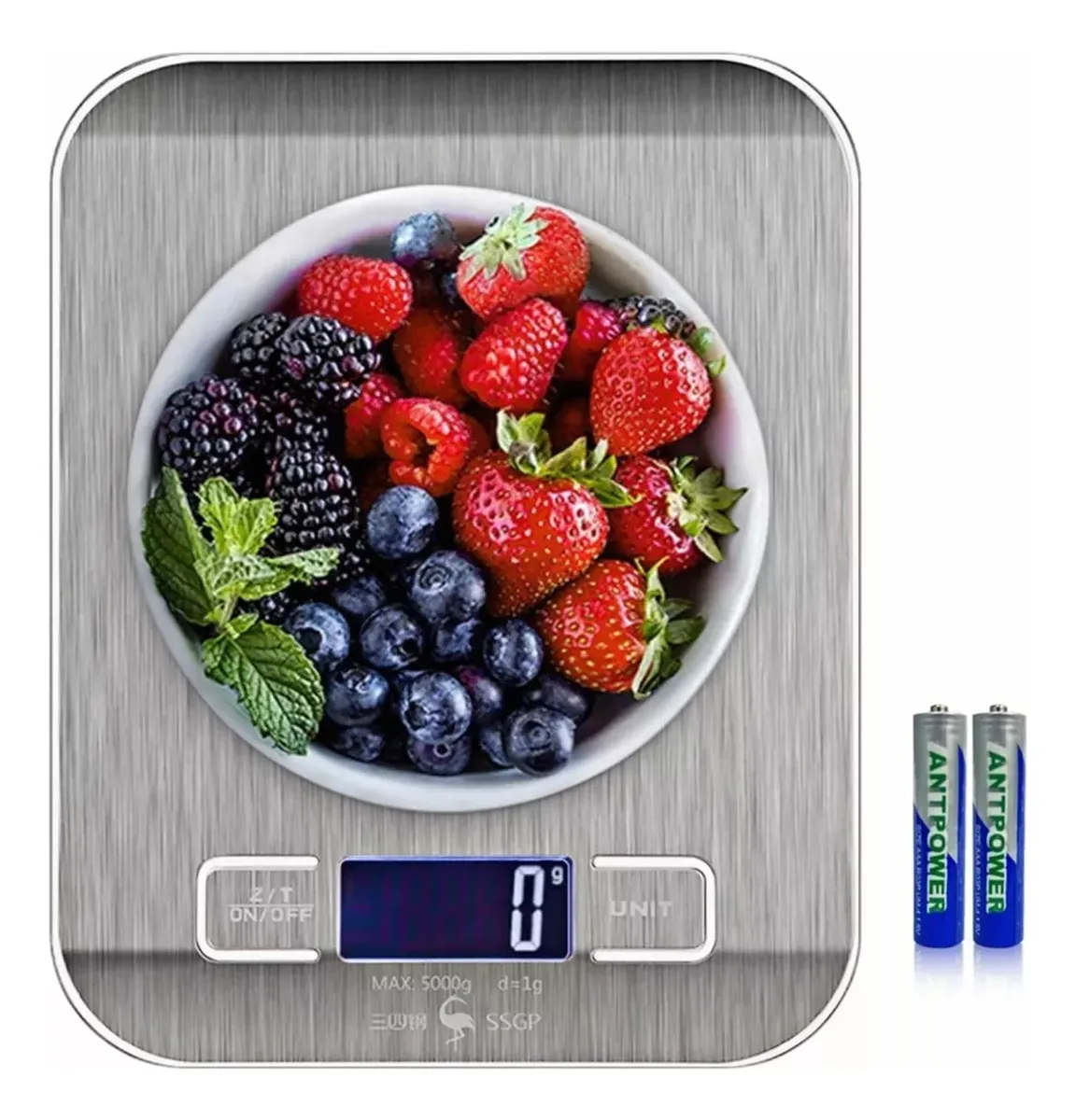 5KG BALANZA DE COCINA ELECTRÓNICA BÁSCULA DE ALIMENTOS LCD H - 1