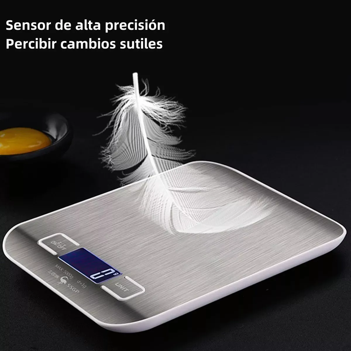 5KG BALANZA DE COCINA ELECTRÓNICA BÁSCULA DE ALIMENTOS LCD H - 2